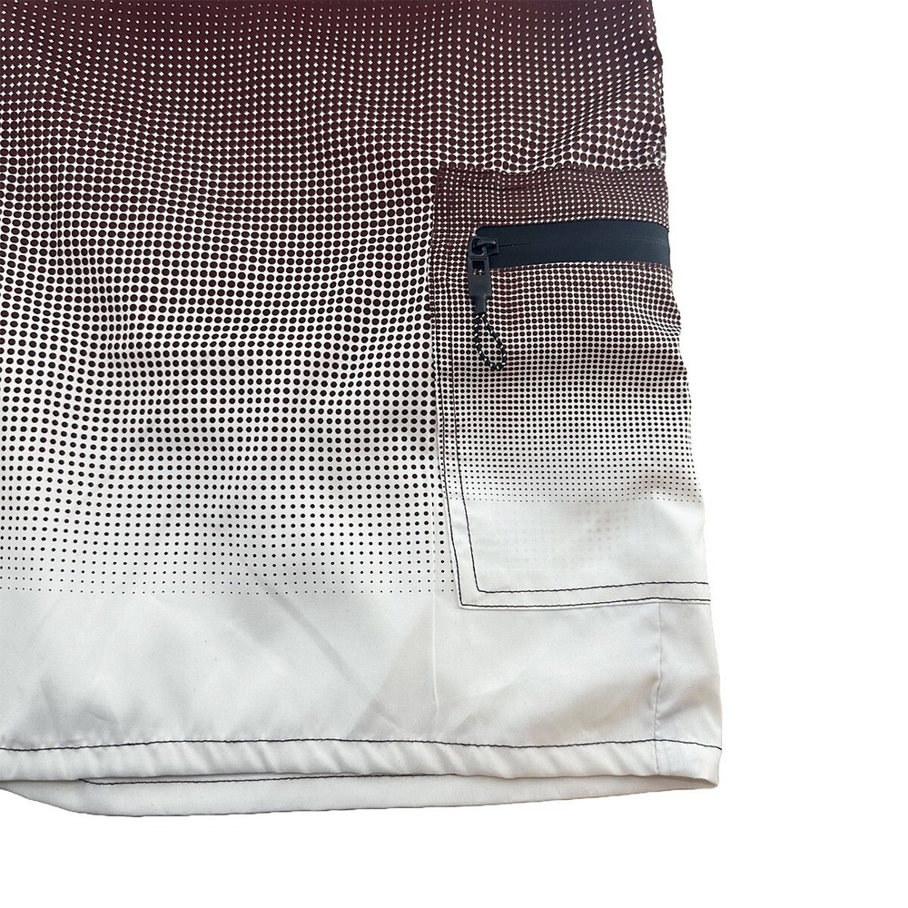 PUBLIC‎ RECORD Men's Swim Shorts • XL • maroon white • beach vacation resort - Picture 3 of 9